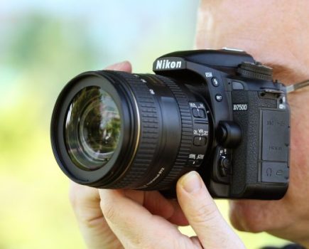 Nikon D7500 in hand